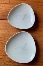 Rosenthal Selb Germany Hand & Rose Porcelain Trinket Dish 1960s