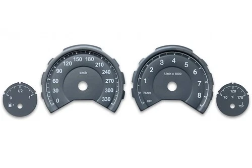 3D for BMW M3 M4 F80 F82 F83 - Speedometer Dials from MPH to Km/h Cluster Gauges