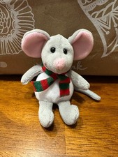 Ty Holiday Baby Beanie TINSEL Mouse 4.5"