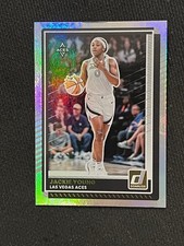 JACKIE YOUNG 2025 Panini WNBA Donruss SILVER HOLO PRIZM Las Vegas Aces #60