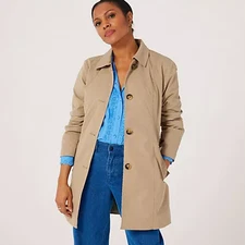 JDY Isadora Trench Coat Taupe QVC New With Tags Size XL