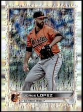 JORGE LOPEZ 2022 TOPPS FOILBOARD HOBBY 22/390 ORIOLES HY3