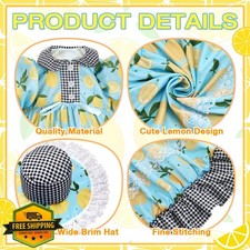 FuWeave Goose Outfit Set, Spring Summer Lemon Costume, for 23" Statue