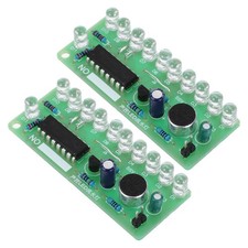 2Set Durable Pcb Soldering Kit for Teens DIY Multicolor LED Practice Project