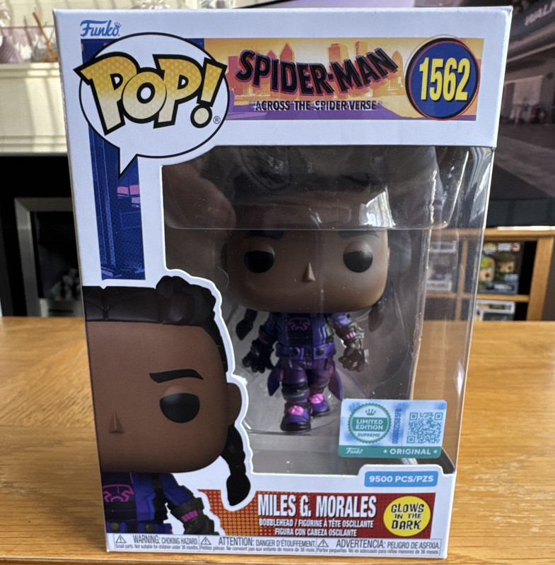 Funko Pop! Marvel Miles G. Morales#1562 Spider-Verse Glow in the Dark LE 9500pcs