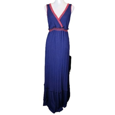 chinese dress ladies Petal and Pup Women's Nadia One Shoulder Maxi Dress - Navy