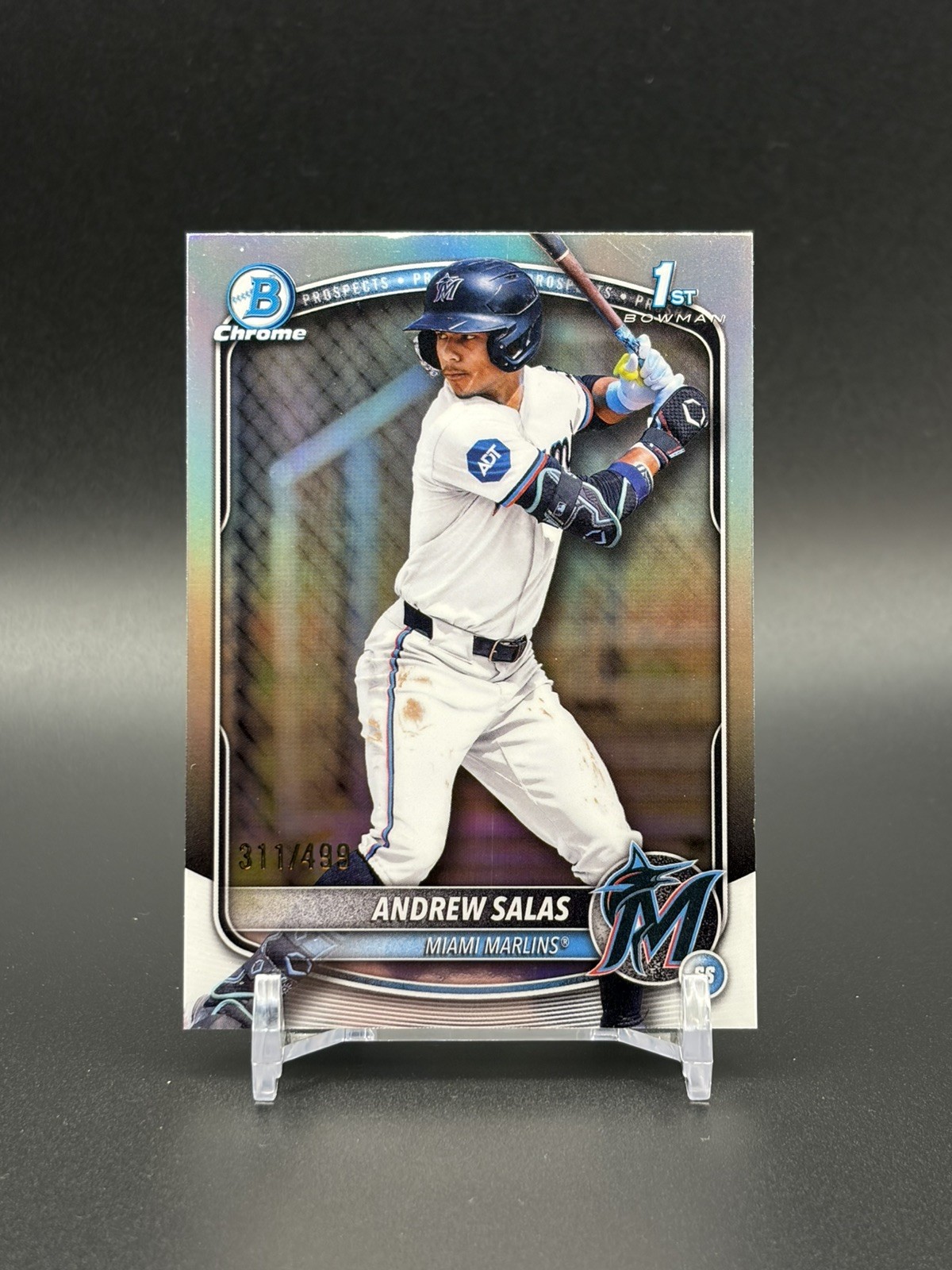 Andrew Salas RC 2025 Bowman Chrome REFRACTOR 431/499 #BCP-156 1st Prospect K6