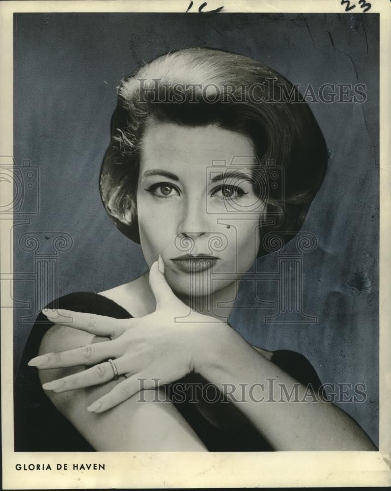 1963 Press Photo Gloria de Haven, the singer-actress - nox17730