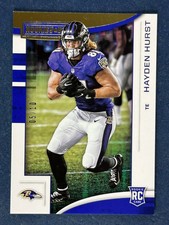 2018 Panini Rookies & Stars Gold #108 Hayden Hurst Ravens /10 RC