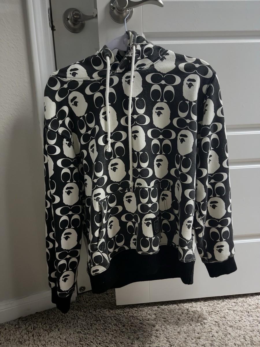 BAPE×COACH PULLOVER HOODIE Bape X Coach Pullover Hoodie Monogram Fullprint A Bathing