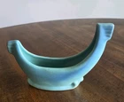 Van Briggle Pottery Turquoise Blue Gondola Boat Vase EXCELLENT CONDITION!!