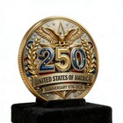USA 250th Anniversary Coin 1776-2026 3D America Usa 1