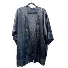 Victoria s Secret Gold Label Vintage Satin Embroidered Robe Intimates Lingerie