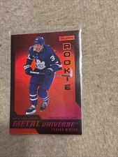 2023/24 Skybox Metal Universe 08/09 Rookie Retros Fraser Minten PMG Red 86/100!
