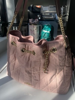 Coach Evelyn Pink Denim bag