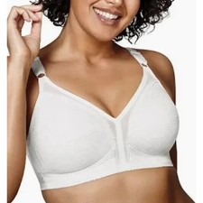Playtex 18 Hour Sensational Support Wireless Side Smoothing Bra 20/27 WHITE 36C