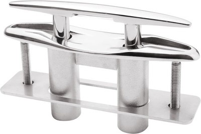 Boat Cleat 8'' Pull Up Deck Cleat Flush Mount 316 Stainless Steel Cleat Marine