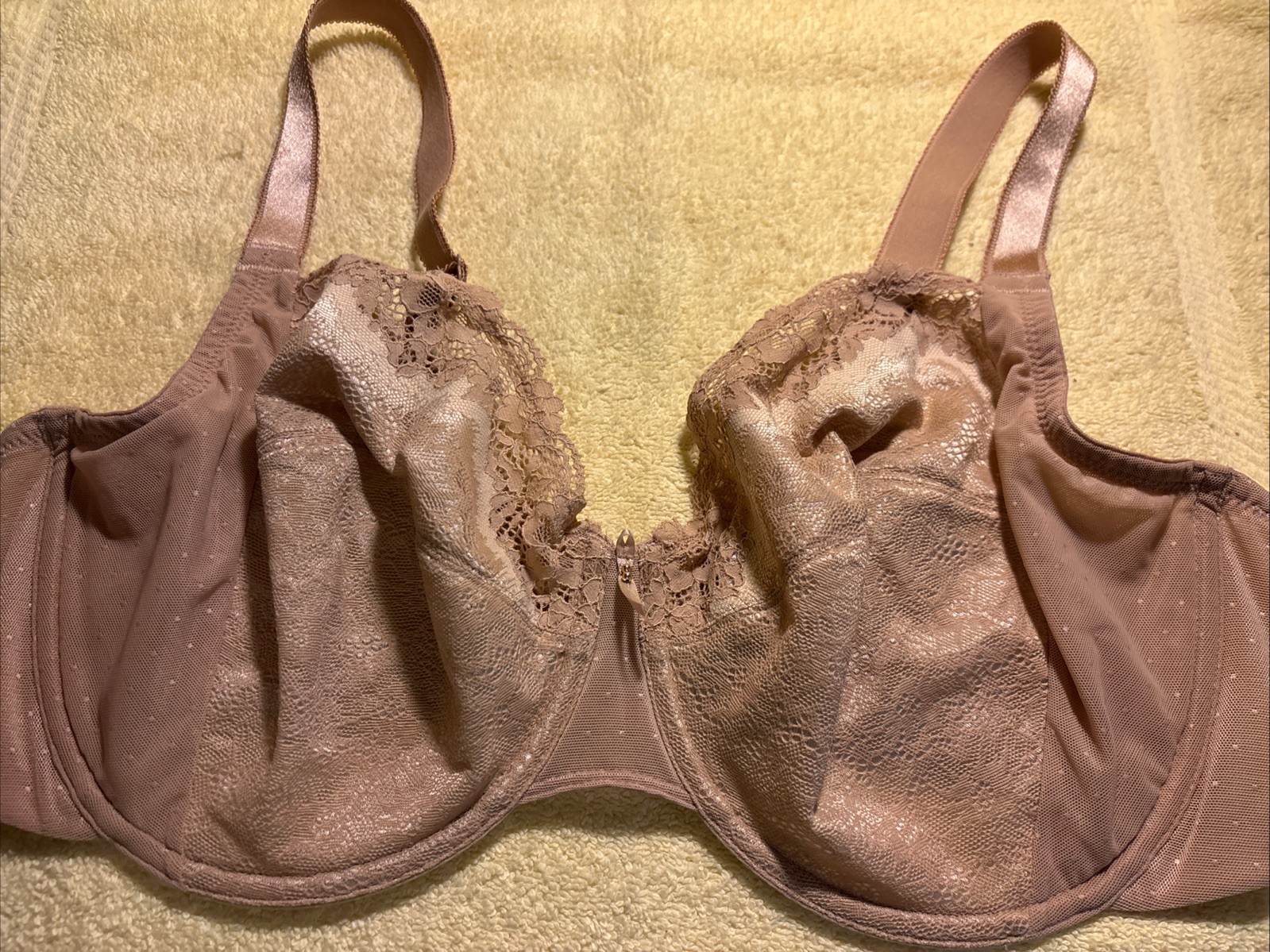 WACOAL Bra BASIC BENEFITS Underwire Lace Beige 85… - image 1
