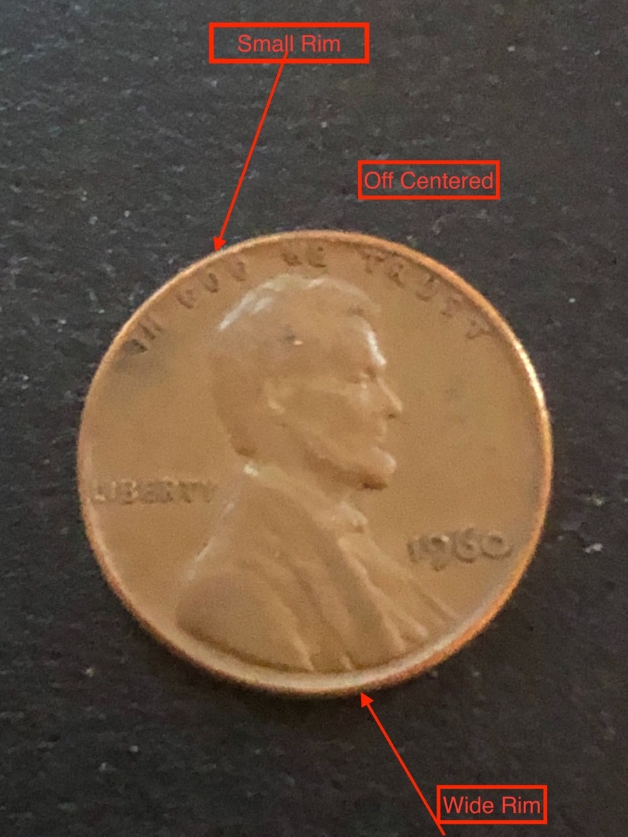 1960 Penny No Mint Mark Error 