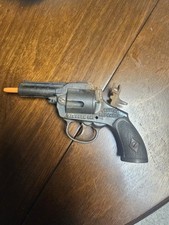 Vintage 1930's Hubley Cast Iron Stevens Repeater Mammoth Cap Gun Pistol