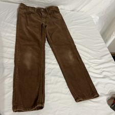 H M BOYS Brown SLIM FIT CORDUROY PANTS SIZE 6X
