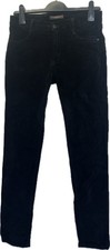 James Jeans Twiggy Black Velveteen Trousers Size 29
