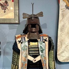 Antique Japanese Samurai Armor Late Edo T?sei Gusoku Full Suit w Kabuto