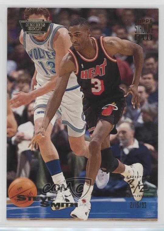 1993-94 Topps Stadium Club Triple Double Members Only Steve Smith #3 7zf