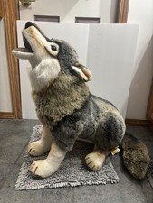 Ex Large Steiff Snorry Gray Wolf 26 Sitting Plush 075759 Stuffed Animal NWT