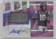 2020 Chronicles Draft Picks Neon Pink Prizm 16/25 Kalija Lipscomb Patch Auto a8r