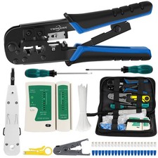 RJ45 Crimp Tool Kit For Cat5 Cat5e Cat6 Ethernet Crimping Tool Network Wire