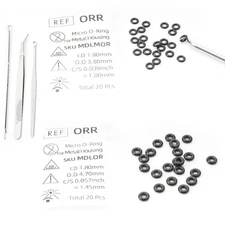 MDLMOR10Z MDLORZ Replacement O Ring Kit, for Intralock Mini Implant Black 