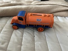 Vintage ERTL 1926 Gulf Mack Tanker Bank Diecast Vehicle Orange 1985 New Open Box