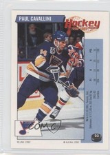 1992-93 Panini Album Stickers French Paul Cavallini #23 1u2