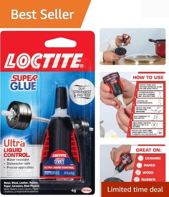 Super Glue Ultra Liquid Control, 0.14 fl oz, 1, Bottle