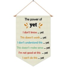 Inspirational Classroom Decor Hanging Pennant Flag Banner Motivational Therap...