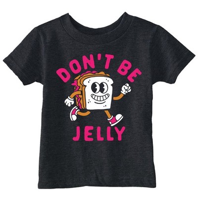 Toddler Funny T Shirts Dont Be Jelly Sarcastic PB&J Sandwic Tee For Young Kids