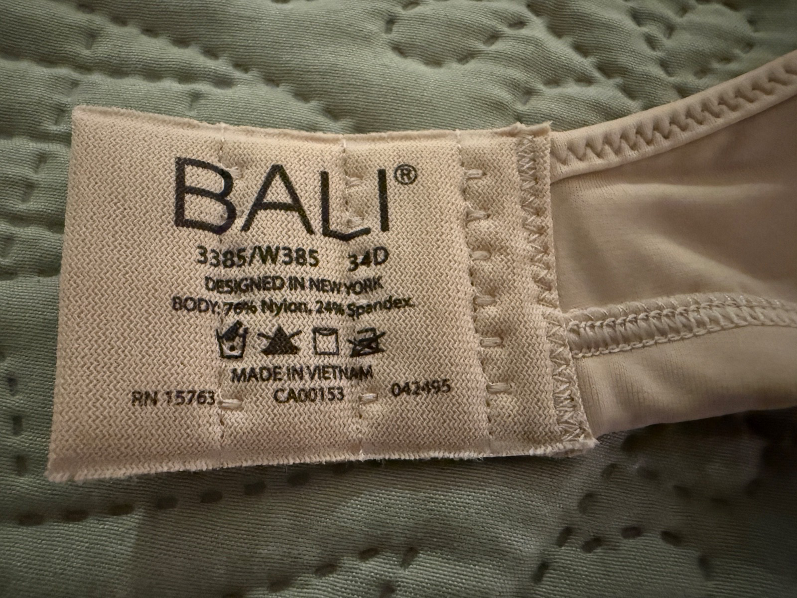Bali Bra, 3385 Passion for Comfort Minimizer Underwire Bra 34D | eBay