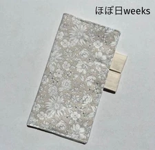 Handmade Floral Notebook Cover for Hobonichi Weeks/Mega Leather Used