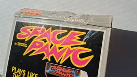 Coleco Colecovision - Space Panic - Complete in Box w/ clear collector case