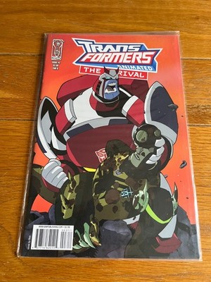 TRANSFORMERS ANIMATED THE ARRIVAL 3. COVER B VARIANT. NM- (9.2). IDW. 2007