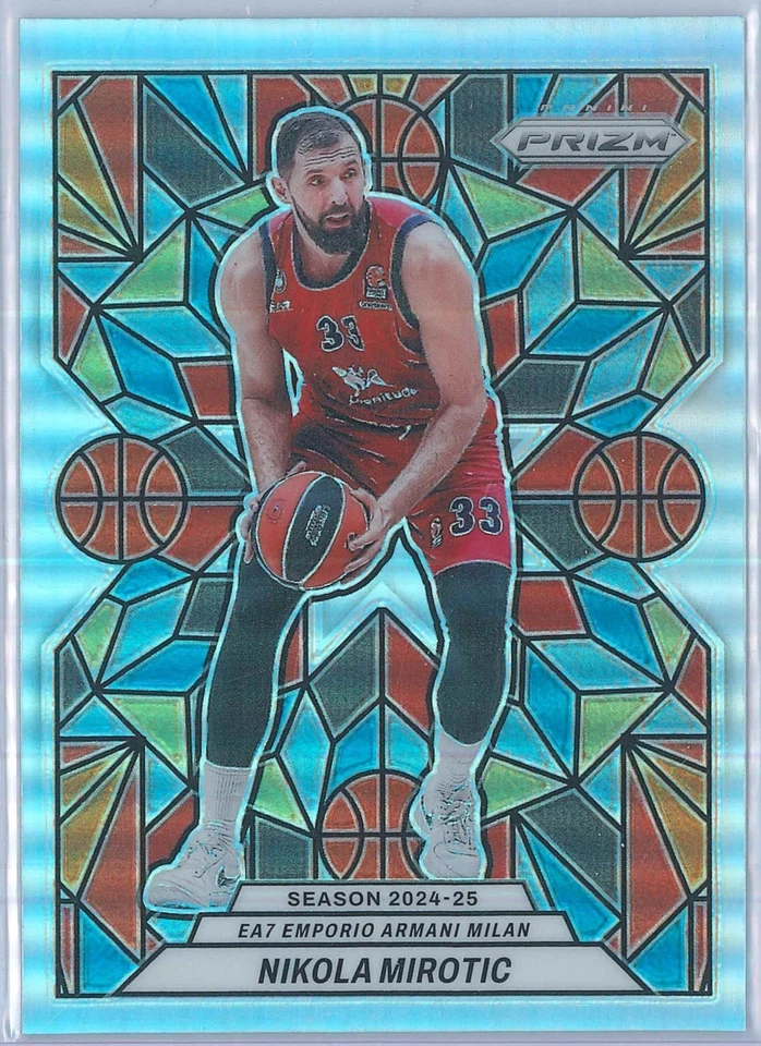 2024-25 Panini Prizm Euroleague BK Nikola Mirotic Stained Glass Case Hit SSP (C) - Image 2 of 3
