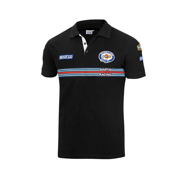 MARTINI-R Replica Poloshirt Gr. XL Schwarz-image