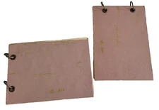 Scrapbooking Album LOT Of 2 MINI ALBUM  5 in x 7 in Distressed 10 Pages each 5x7