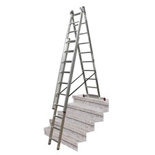KRAUSE Corda VielzweckLeiter Treppenfunktion Mehrzweckleiter 3x10 Sprossen