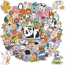 Stickers for Kids, 100 pcs Water Bottle Stickers for Kids, Cute Animal Vinyl Wat