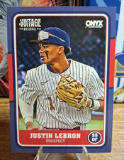 🔥Jusin Lebron (RC) - 2025 Onyx Vintage Blue /35 SSP Alabama Prospect
