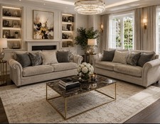 Sofa Set Of 2 3 Seater Sofas Alstons with cushions RTP 2959£