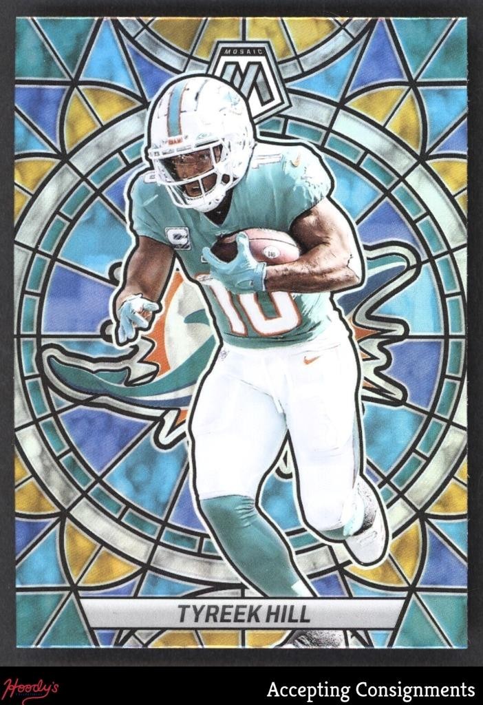 2023 Panini Mosaic Stained Glass #16 Tyreek Hill SP DOLPHINS