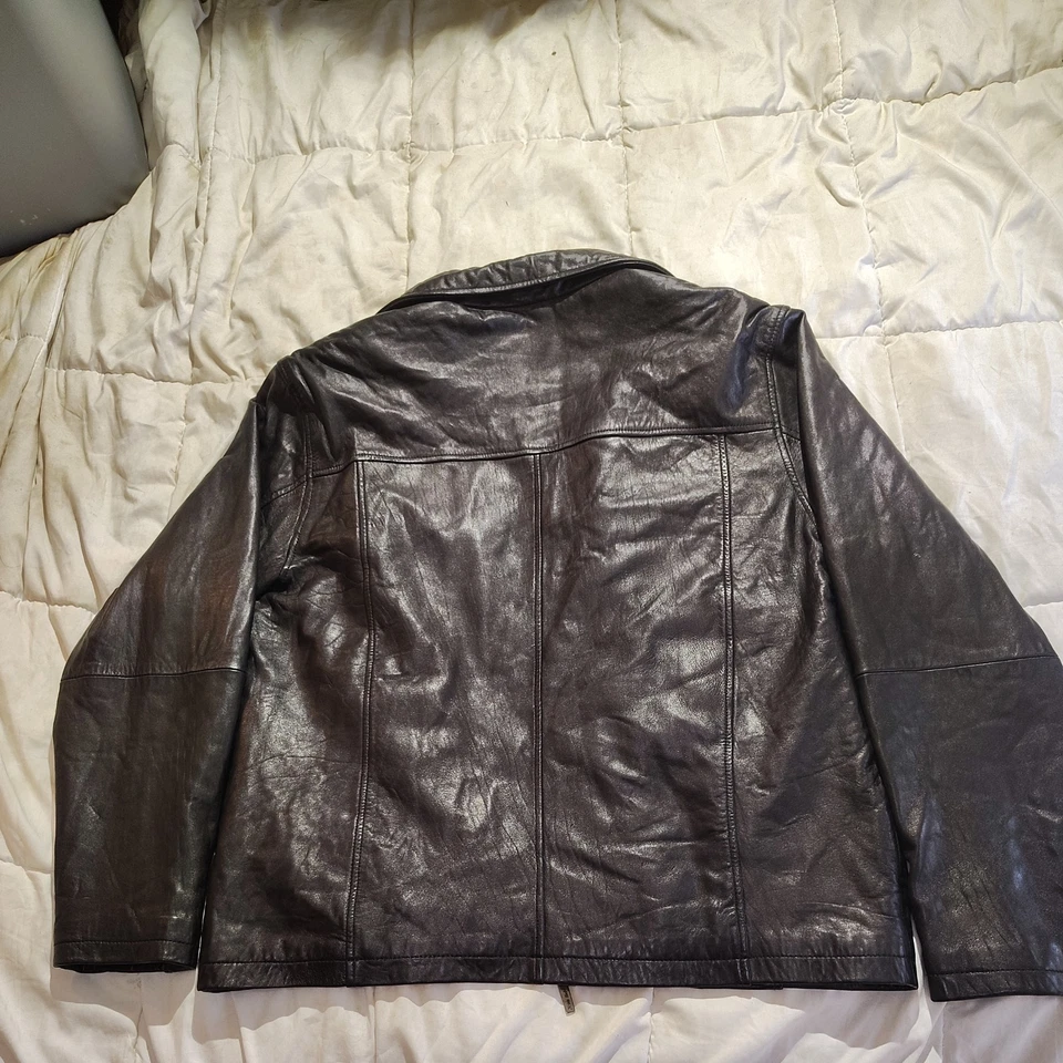 Chaqueta de cuero Boston Harbor New England Foto 2 de 4